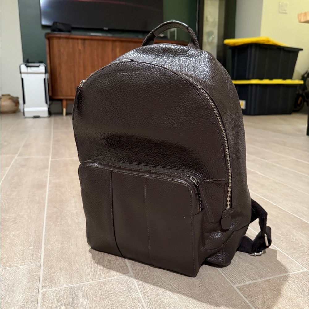 Cole Haan Dark Brown Leather Backpack